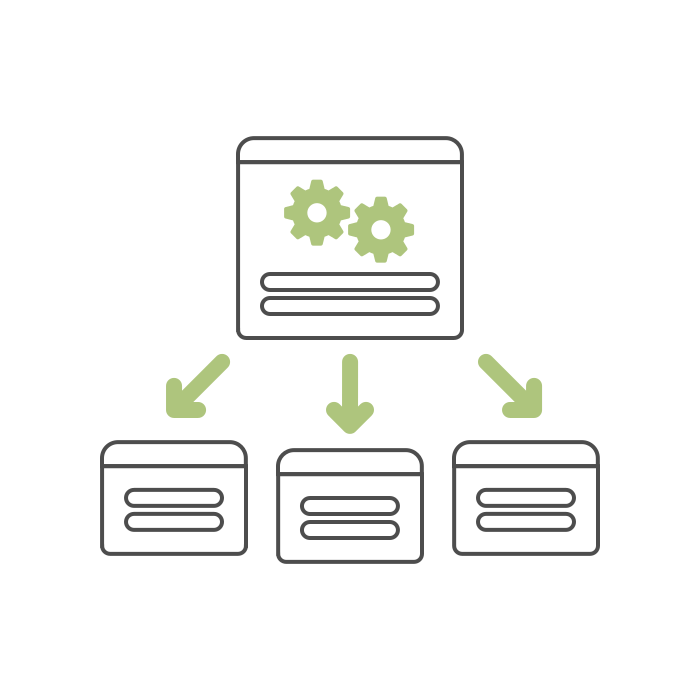 A diagram showing the network security